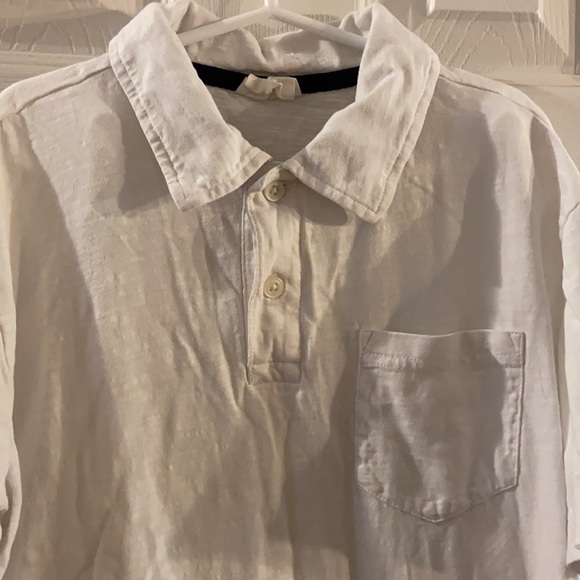 Boys Crazy 8 Large White Collared T-Shirt - Picture 3 of 4